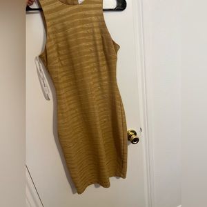 Tan dress.